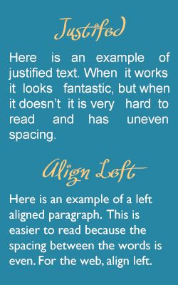 Justified Paragraphs vs Left Align picture