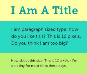 Needed paragraph size for websites