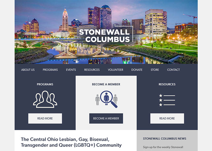 Stonewall Columbus Website image